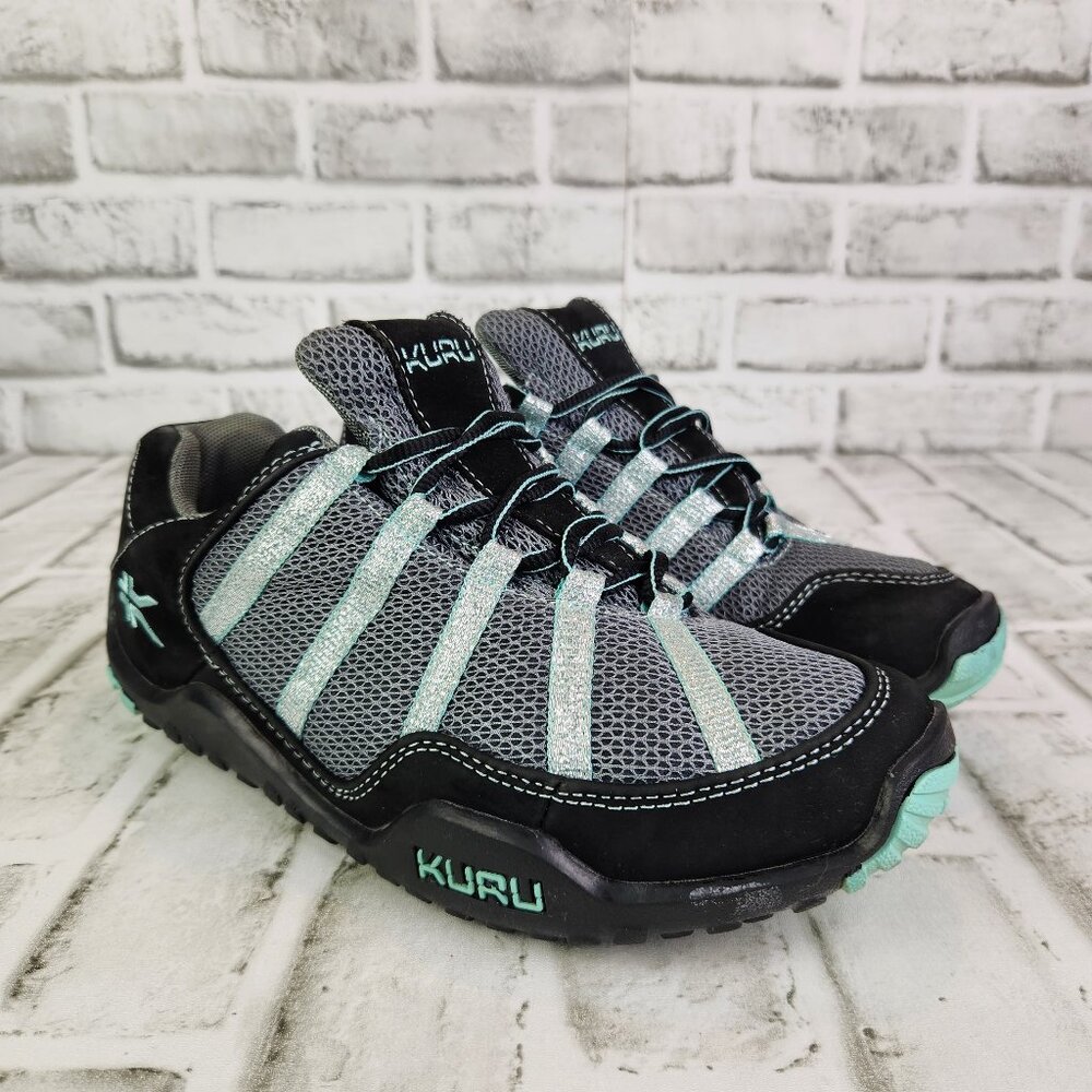 Kuru Chicane Low Top Women's Sz 8 M Black Blue Glitter Outdoor Trail Hiking Shoe